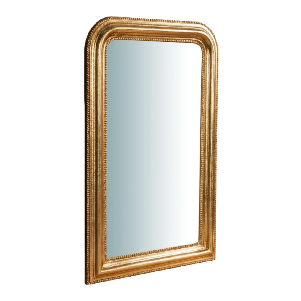 Miroir doré avec cadre orné, style classique